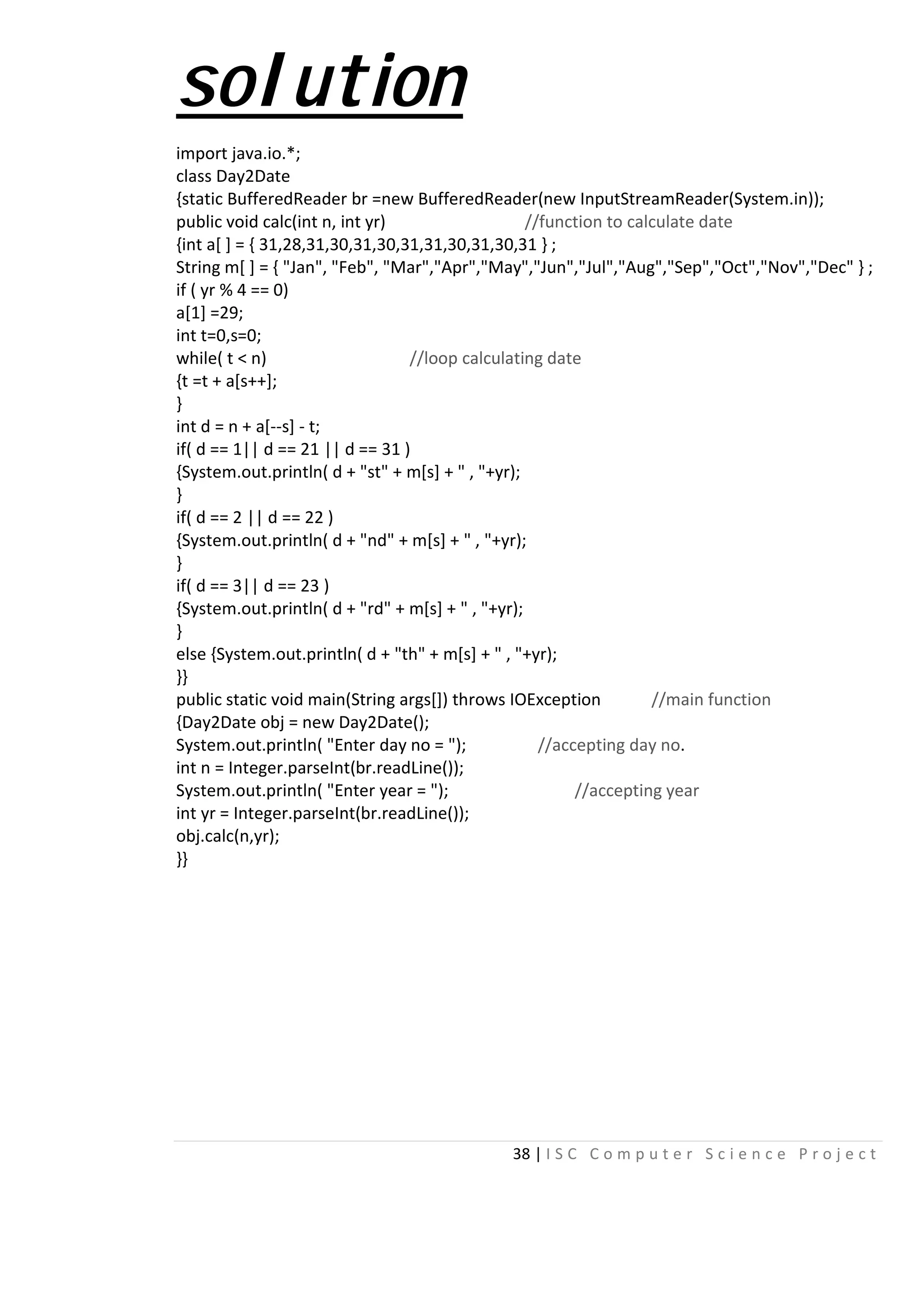 81818088 isc-class-xii-computer-science-project-java-programs | PDF ...