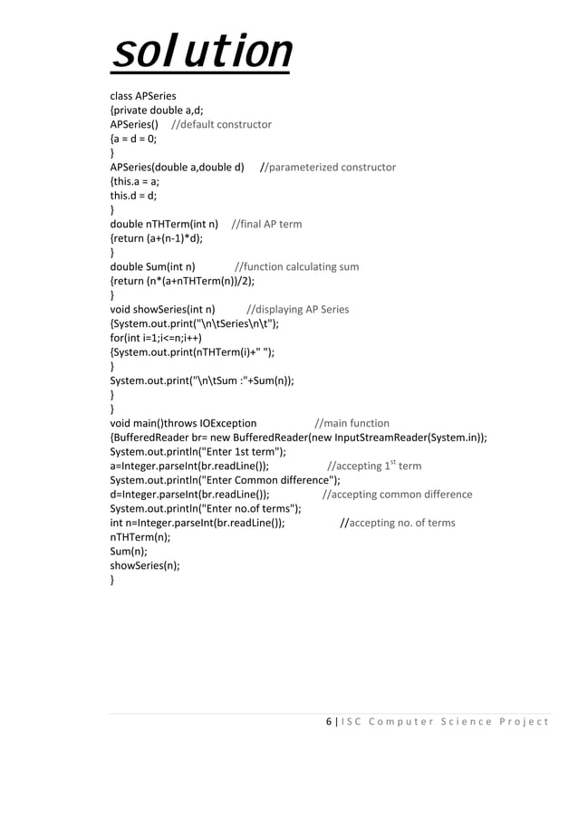 81818088 isc-class-xii-computer-science-project-java-programs | PDF ...