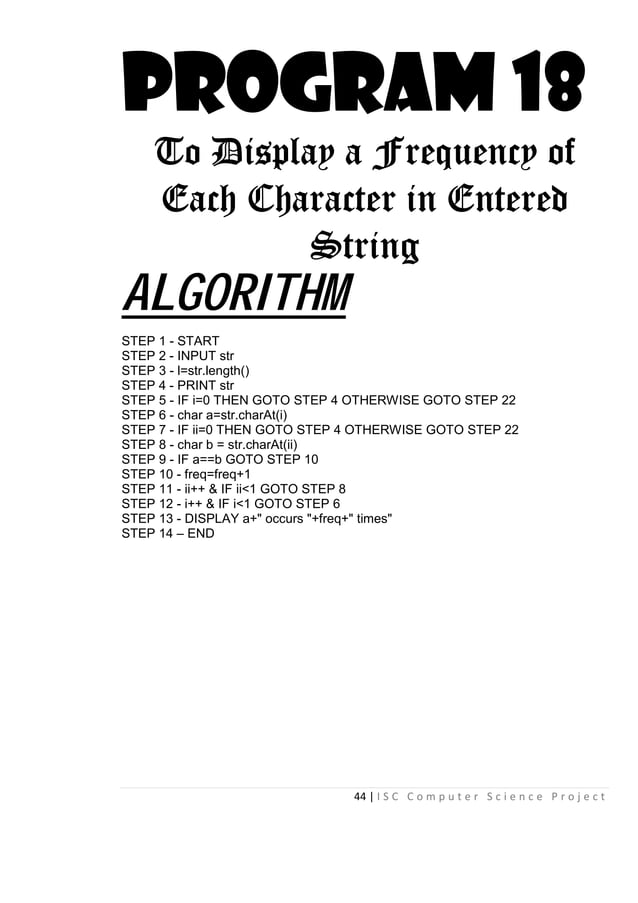81818088 isc-class-xii-computer-science-project-java-programs | PDF ...