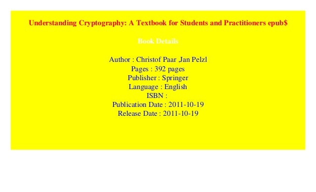 Understanding Cryptography A Textbook For Students And Practitioners Pdf