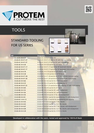 Ǧ Ǧ Ǧ ͜ Ǧ͜
'HYHORSHG LQ FROODERUDWLRQ ZLWK WKH XVHUV WHVWHG DQG DSSURYHG E  RI WKHP'HYHORSHG LQ FROODERUDWLRQ ZLWK WKH XVHUV WHVWHG DQG DSSURYHG E  RI WKHP'HYHORSHG LQ FROODERUDWLRQ ZLWK WKH XVHUV WHVWHG DQG DSSURYHG E  RI WKHP'HYHORSHG LQ FROODERUDWLRQ ZLWK WKH XVHUV WHVWHG DQG DSSURYHG E  RI WKHP
UUSS--4400
)25 810$7+(' 5(68/7)25 810$7+(' 5(68/7)25 810$7+(' 5(68/7)25 810$7+(' 5(68/76666
• 3RUWDEOH ,' ORFNLQJ WXEH HQG IRUPLQJ
PDFKLQH
• 3HUIHFW ZHOG SUHSDUDWLRQ
• 6XLWDEOH IRU , 9 -SUHSV FRPSRXQG
EHYHOV ZHOG UHPRYDOV OHQJKWHQLQJ RI
WXEHV FRXQWHUERULQJ ZRUNV
• )ODQJH IDFLQJVLQJOH SRLQW PDFKLQLQJ
DYDLODEOH RQ UHTXHVW
• 6KRUW FODPSLQJ PDQGUHO IRU HOERZV
ILWWLQJV WHHV IODQJHV
• 6SHFLILF PLOOLQJ KHDG IRU XVH RQ
PHPEUDQH ZDOOV DQG ERLOHU SDQHOV
• 4XLFN FODPSLQJ GHYLFH IRU VHULDO
PDFKLQLQJ ZRUNV
• $XWRPDWLF IHHG DQG DXWRPDWLF
FODPSLQJ
)25 2167587,21 ,1)25 2167587,21 ,1)25 2167587,21 ,1)25 2167587,21 ,163(7,21 $1'63(7,21 $1'63(7,21 $1'63(7,21 $1'
5(3$,5 :25.6 21 6,7(5(3$,5 :25.6 21 6,7(5(3$,5 :25.6 21 6,7(5(3$,5 :25.6 21 6,7( 25 ,1 7+( $66(0%/25 ,1 7+( $66(0%/25 ,1 7+( $66(0%/25 ,1 7+( $66(0%/
:25.6+23:25.6+23:25.6+23:25.6+23
0DFKLQLQJ FDSDFLW0DFKLQLQJ FDSDFLW0DFKLQLQJ FDSDFLW0DFKLQLQJ FDSDFLW
 PP ,' ²  PP 2'
´² ´
ODPSLQJ FDSDFLWODPSLQJ FDSDFLWODPSLQJ FDSDFLWODPSLQJ FDSDFLW
 PP ,' ²  PP ,'
´²´
%HYHO IRUPV%HYHO IRUPV%HYHO IRUPV%HYHO IRUPV
)DFLQJ ƒ DQG ƒ ƒ EHYHO -EHYHO
FRPSRXQG EHYHOV UHPRYDO RI ZHOG MRLQWV
IURP WXEH VKHHWV OHQJWKHQLQJ RI WXEHV
IURP WXEH VKHHWV RWKHUV RQ UHTXHVW
ODPSLQJODPSLQJODPSLQJODPSLQJ
0DQXDO ZLWK UDWFKHW
([SDQVLRQ([SDQVLRQ([SDQVLRQ([SDQVLRQ  PP  ´
)HHG VWURNH)HHG VWURNH)HHG VWURNH)HHG VWURNH  PP ´ZLWK UDWFKHW
XWWLQJ KHDG JHDU GULYHXWWLQJ KHDG JHDU GULYHXWWLQJ KHDG JHDU GULYHXWWLQJ KHDG JHDU GULYH
 USP RIIORDG VSHHG  USP QRPLQDO
VSHHG
$SSUR[LPDWH URWDWLRQ VSHHG DFFRUGLQJ WR DLU
SUHVVXUH DQG DLU IORZ 