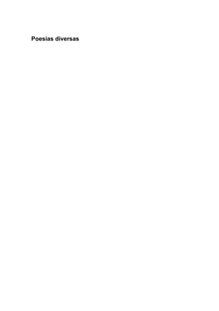 Poesías diversas
 