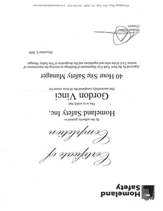 code enforcement  certif 