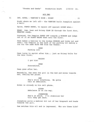 8.18 Freaks and Geeks  Production draft