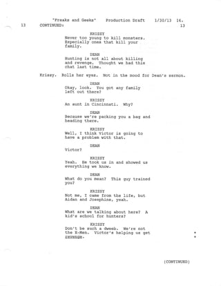 8.18 Freaks and Geeks  Production draft