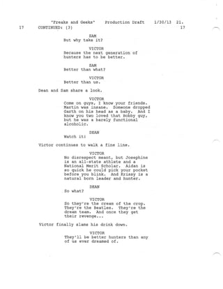 8.18 Freaks and Geeks  Production draft