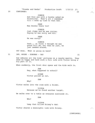 8.18 Freaks and Geeks  Production draft