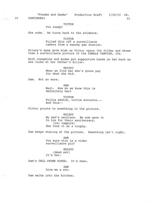 8.18 Freaks and Geeks  Production draft