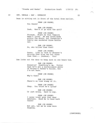 8.18 Freaks and Geeks  Production draft