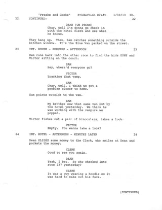 8.18 Freaks and Geeks  Production draft