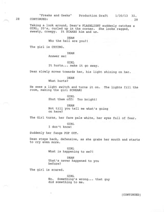 8.18 Freaks and Geeks  Production draft