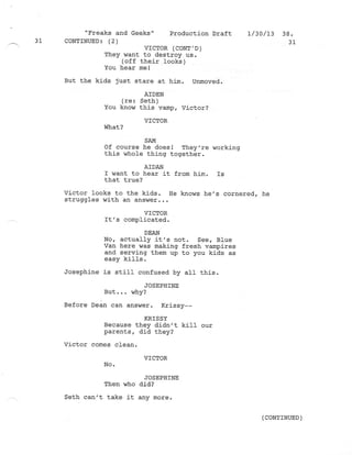 8.18 Freaks and Geeks  Production draft