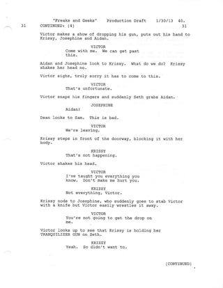 8.18 Freaks and Geeks  Production draft