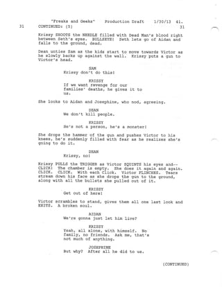 8.18 Freaks and Geeks  Production draft
