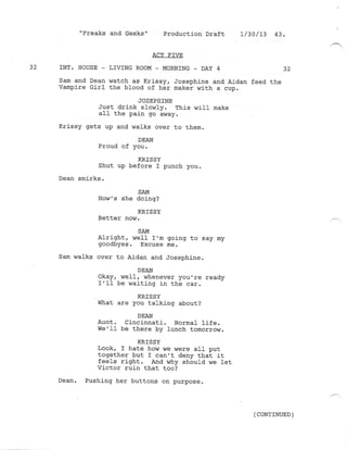 8.18 Freaks and Geeks  Production draft