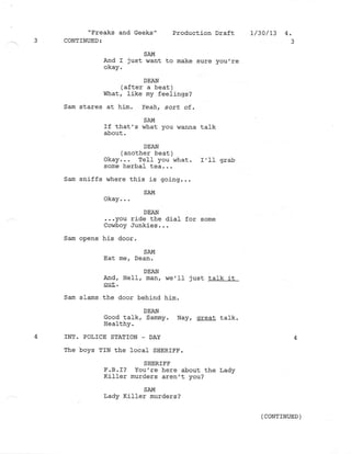 8.18 Freaks and Geeks  Production draft