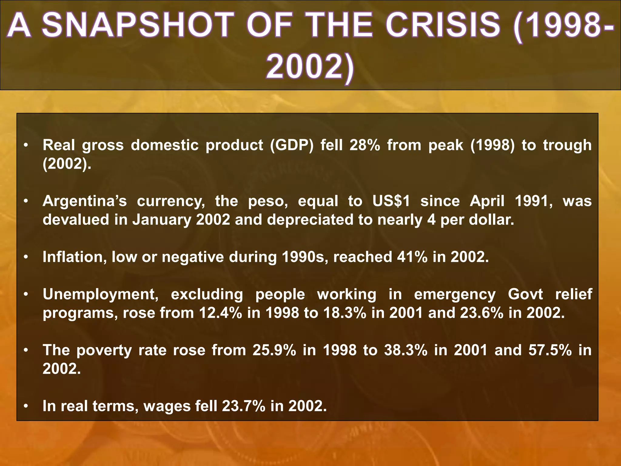 Argentina Crisis 2001 | PPTX