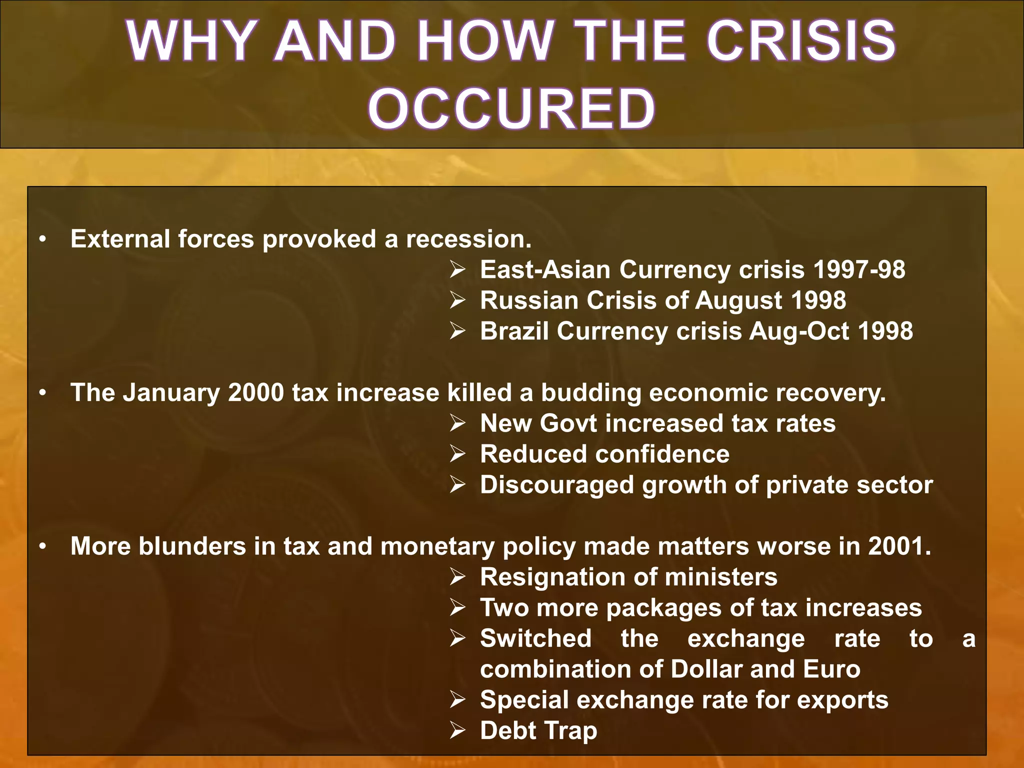 Argentina Crisis 2001 | PPTX