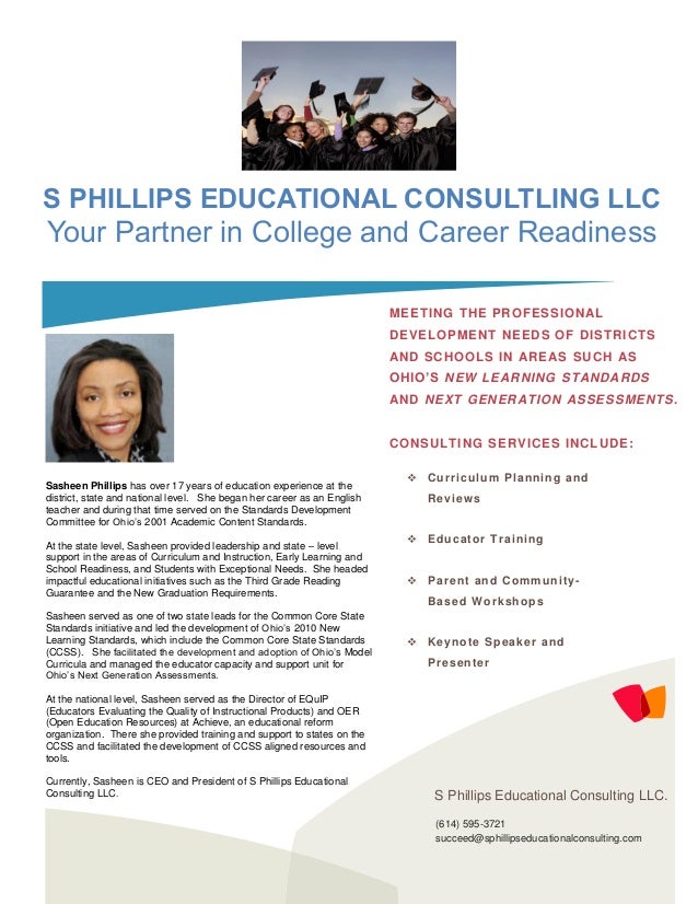 s phillips educational consulting llc flyer educational flyers