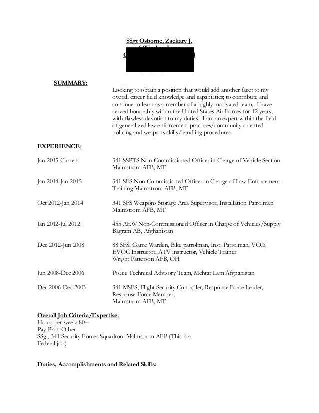 resume v4 blacked out info pdf game warden resume examples