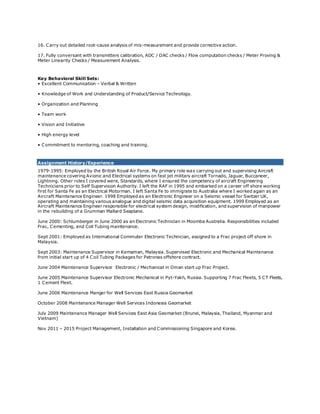 Stewart Spence Elect_Comm CV 2015 | PDF