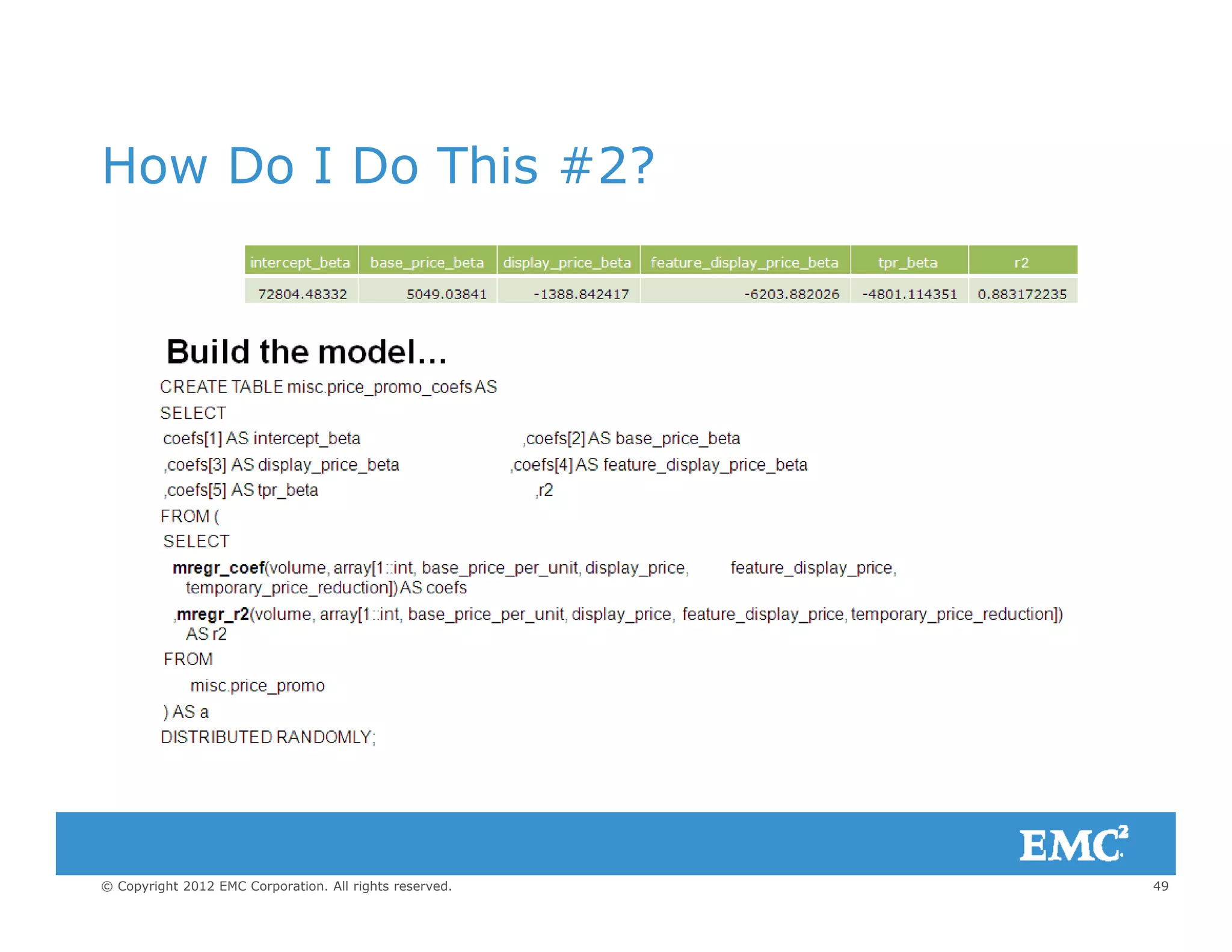 How Do I Do This #2?How Do I Do This #2?
49© Copyright 2012 EMC Corporation. All rights reserved.
 