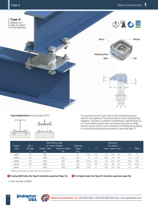 New Lindapter Product Catalog (Glaser) PDF