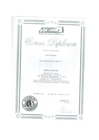 diploma Certificate