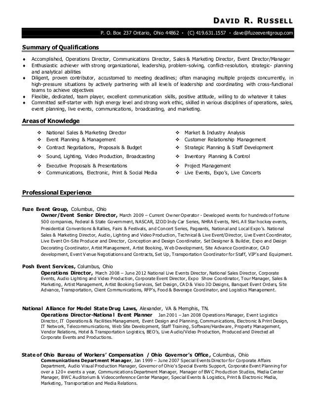 Dave Russell Resume 012015