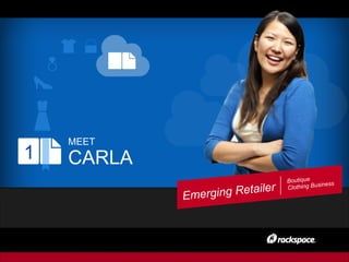 MEET
CARLA
Emerging Retailer
Boutique
Clothing Business
1
 