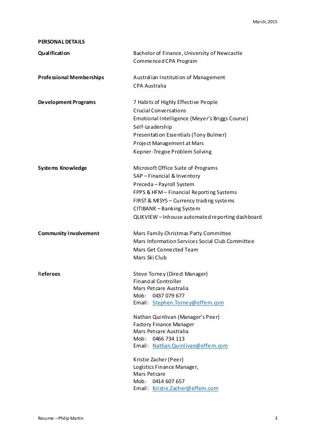 effective resume sample