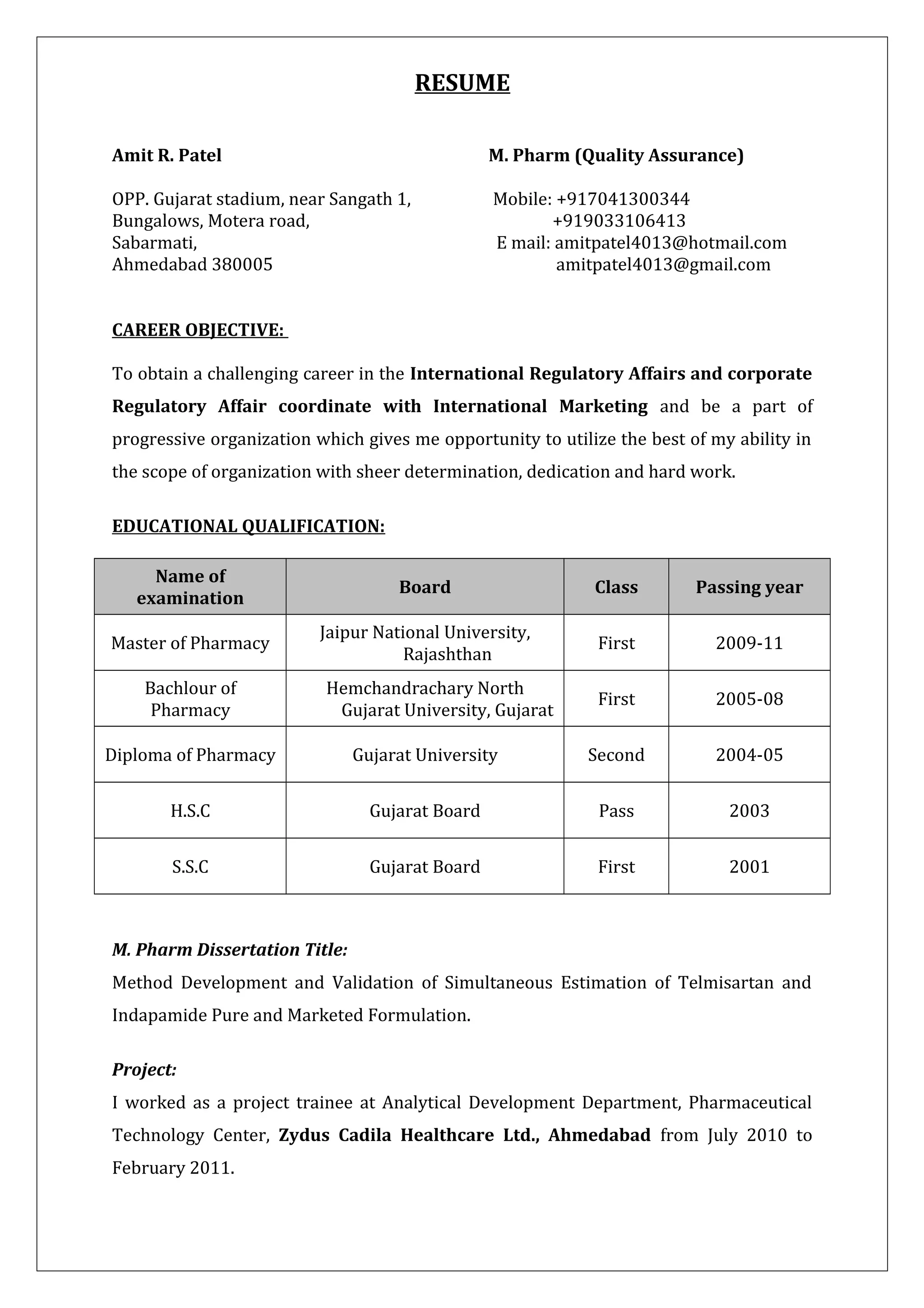 Resume PDF resume-pdf