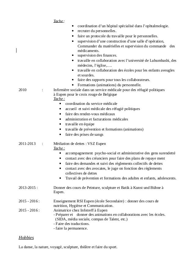 CV frans