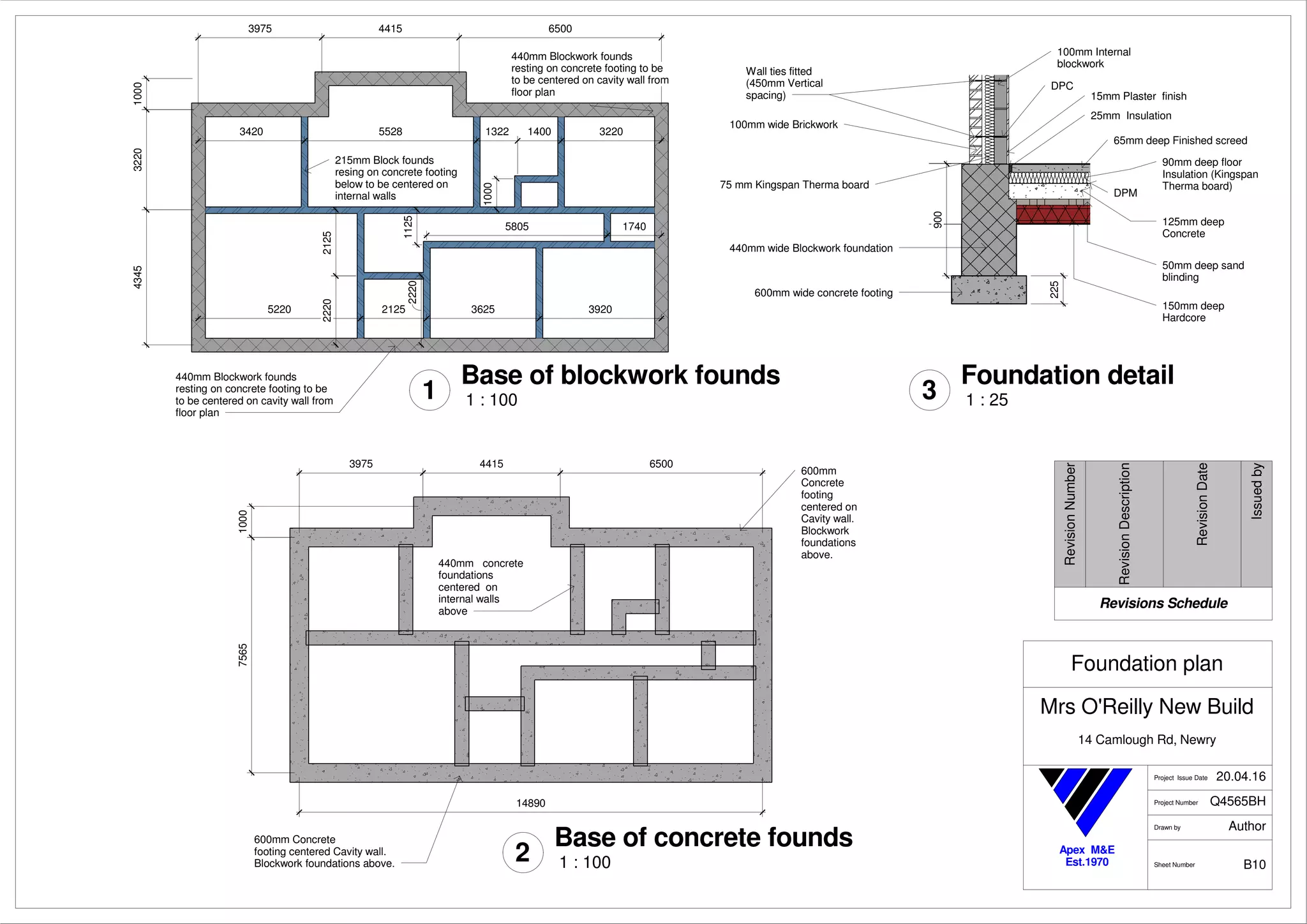 Assignment 2 Sheet B10 Foundation plan PPT