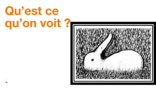14
Qu’est ce
qu’on voit ?
 