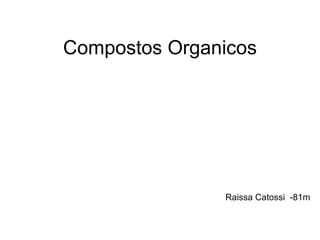 Compostos Organicos Raissa Catossi  -81m 