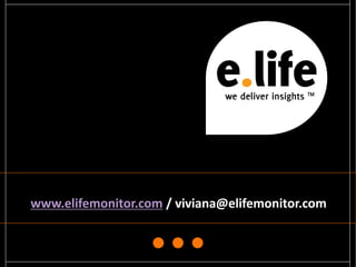 www.elifemonitor.com / viviana@elifemonitor.com
 