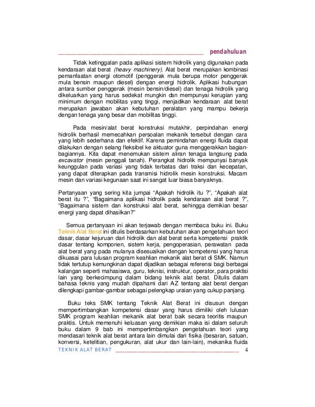 Teknik Alat  Berat  jilid 1