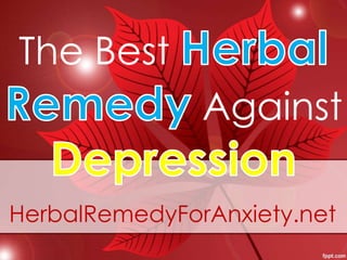 The Best
               Against

HerbalRemedyForAnxiety.net
 