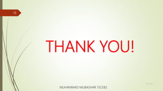 THANK YOU!
9/17/2018
18
MUHAMMAD MUBASHAR 15CE82
 