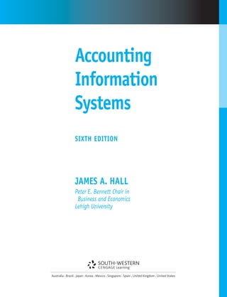 ACCOUNTING INFORMATION SYSTEMS BY JAMES A HALL | PDF