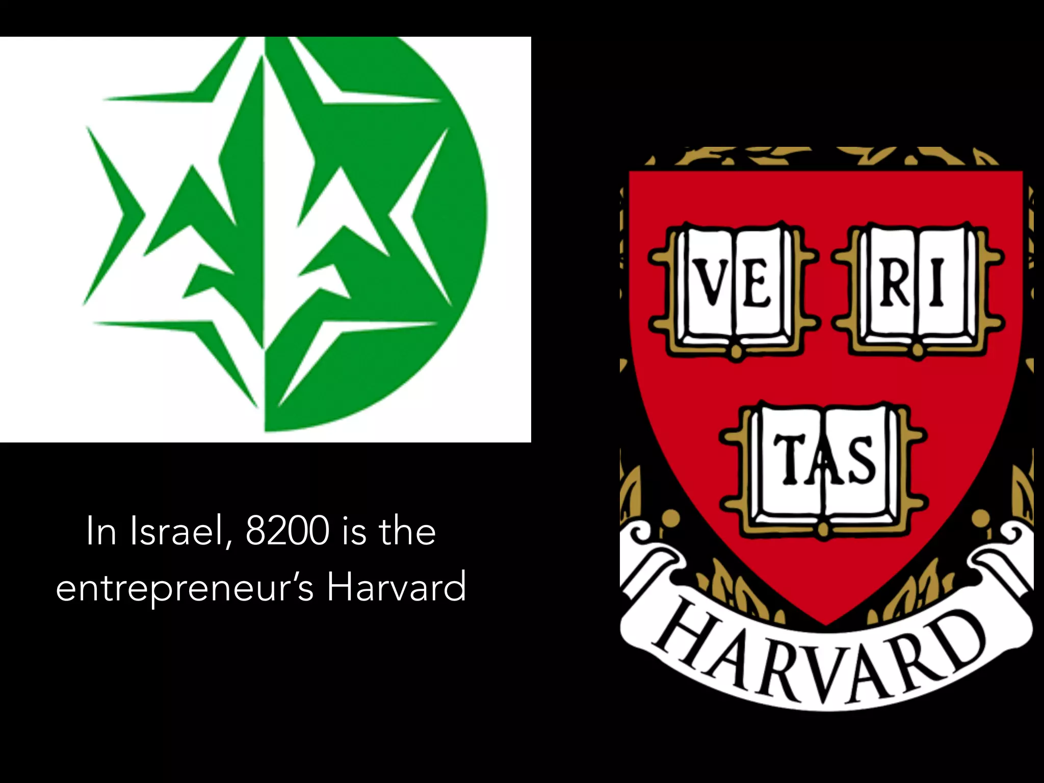 In Israel, 8200 is the 
entrepreneur’s Harvard 
 