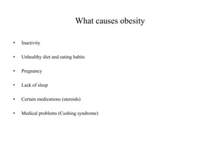 Obesity power point presentation