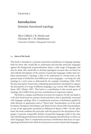 Language Typology A Functional Perspective 1st Alice Caffarel | PDF