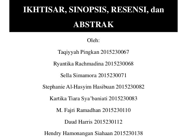 IKHTISAR IKHTISAR