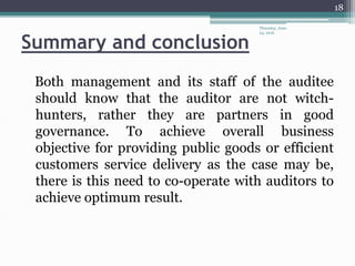 Auditing and Audit Process in Organization | PPTX