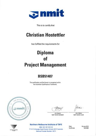 Diploma Project Management