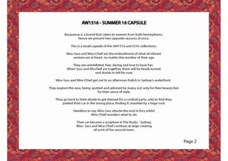 Basquesse AW1516 -SS 16 Capsule Look Book