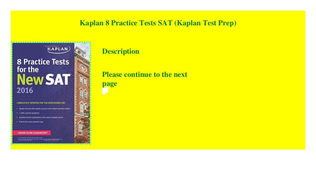 Kaplan 8 Practice Tests SAT (Kaplan Test Prep) [download]_p.d.f))^@@