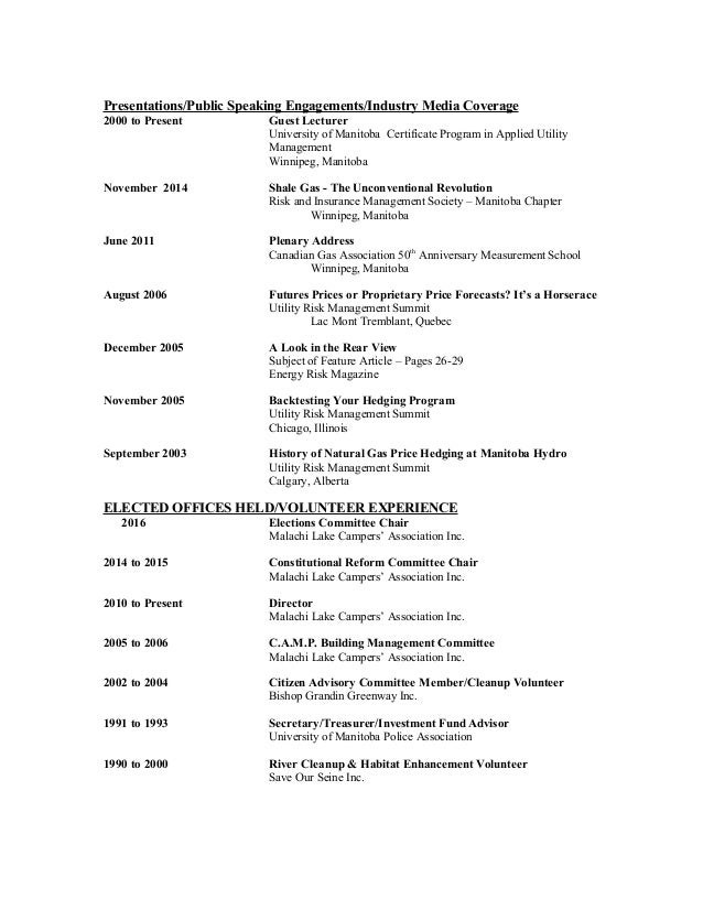 brent sanderson resume cv november 2016